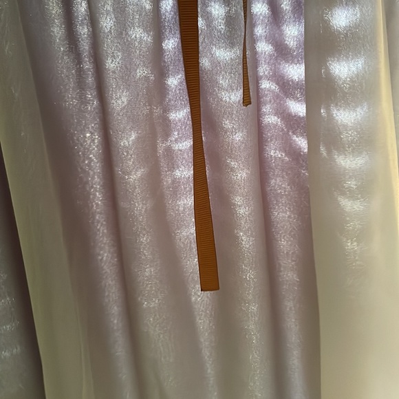 Dagege light blue sheer midi dress with neck tie detail - Picture 7 of 9